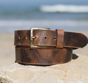 West Mountain Rugged Leather Belt