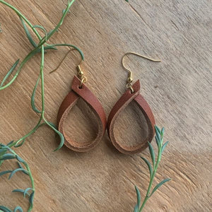 Full Circle Leather Earrings