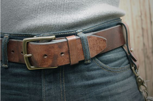 West Mountain Rugged Leather Belt