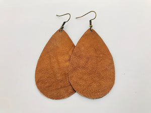 Opus Bronze Leather Earrings
