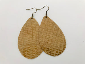 Summer Honeycomb Leather Earrings